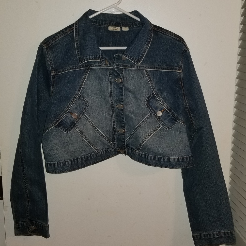 Cato cropped jean jacket size 18/20 ( m10 )